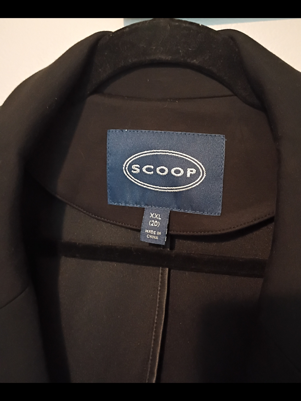 Scoop Black Scrunch Sleeve Open Front Blazer - Picture 2 of 7